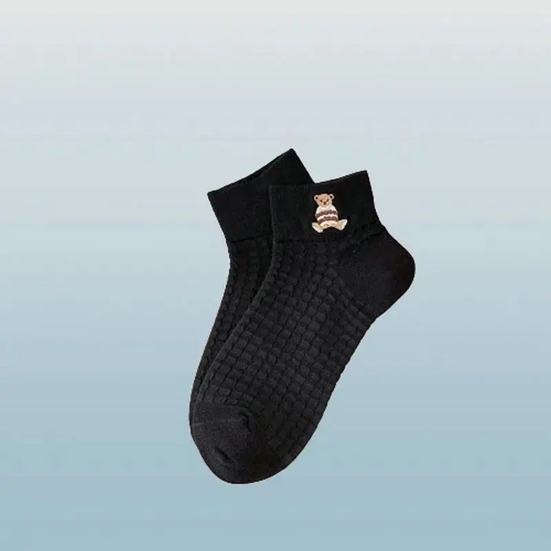 Calcetines de tubo corto transpirables para mujer, medias finas sin tacón, desodorante de algodón puro, absorbente del sudor, 3/6 pares