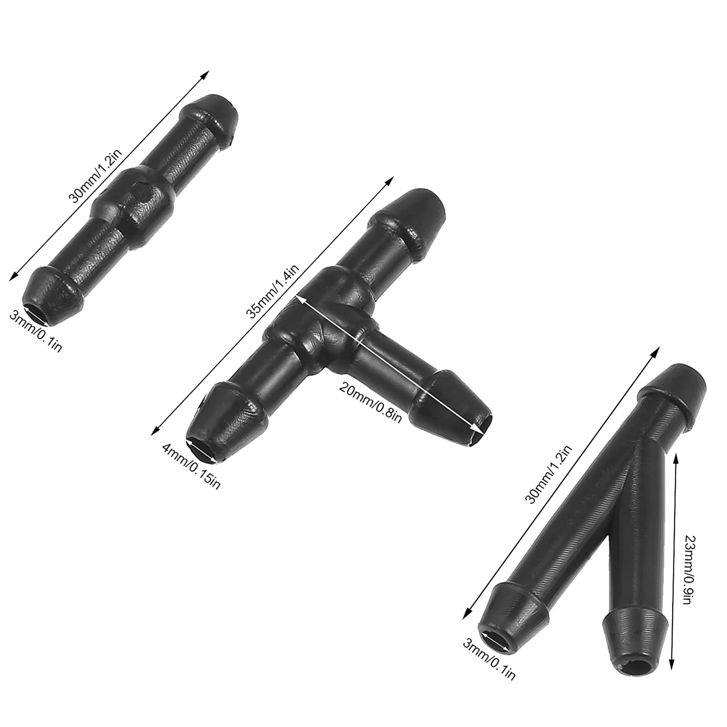 ABOK-1 Set Wiper Spray Washer Nozzle 76810-TK8-A01 Washer Jet And Fluid Hose With Connectors For Honda Odyssey 2011-2017 view 5