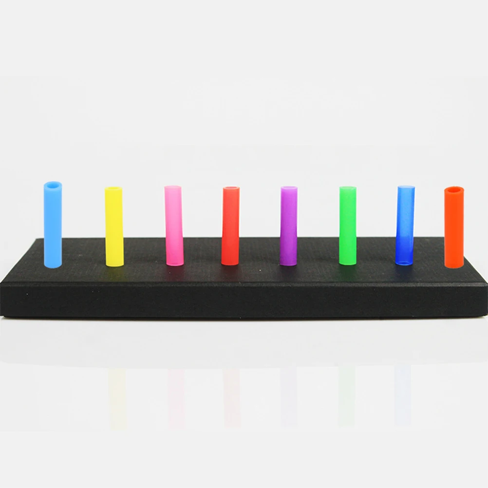 

8 Pcs Recyclable Stainless Steel Straws Silicone Case Anti Tooth Collision Detachable PP Jacket Rubber Beak Improves Drinking