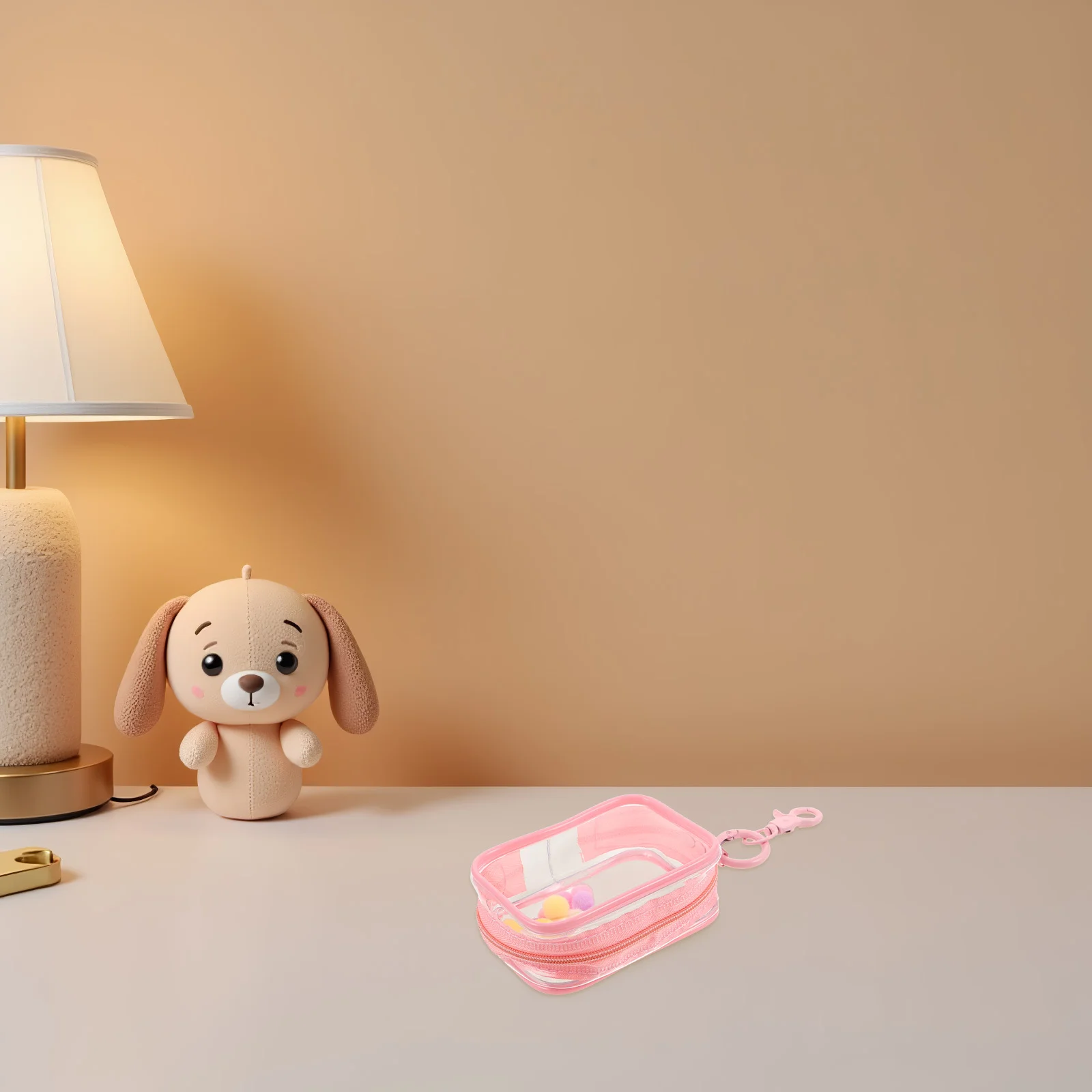 収納袋クリアフィギュアディスプレイバッグキーホルダーダブルジッパーミニフィギュア用ポータブルオーガナイザーポーチ収納