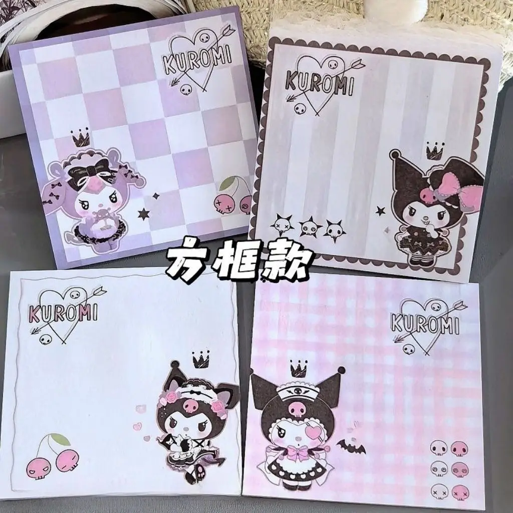 8 قطعة 20 ورقة كل دفتر سانريو كورومي نمط فتاة المحمولة مذكرة لاصقة طالب القرطاسية مذكرة الوسادة ملاحظات لاصقة #1