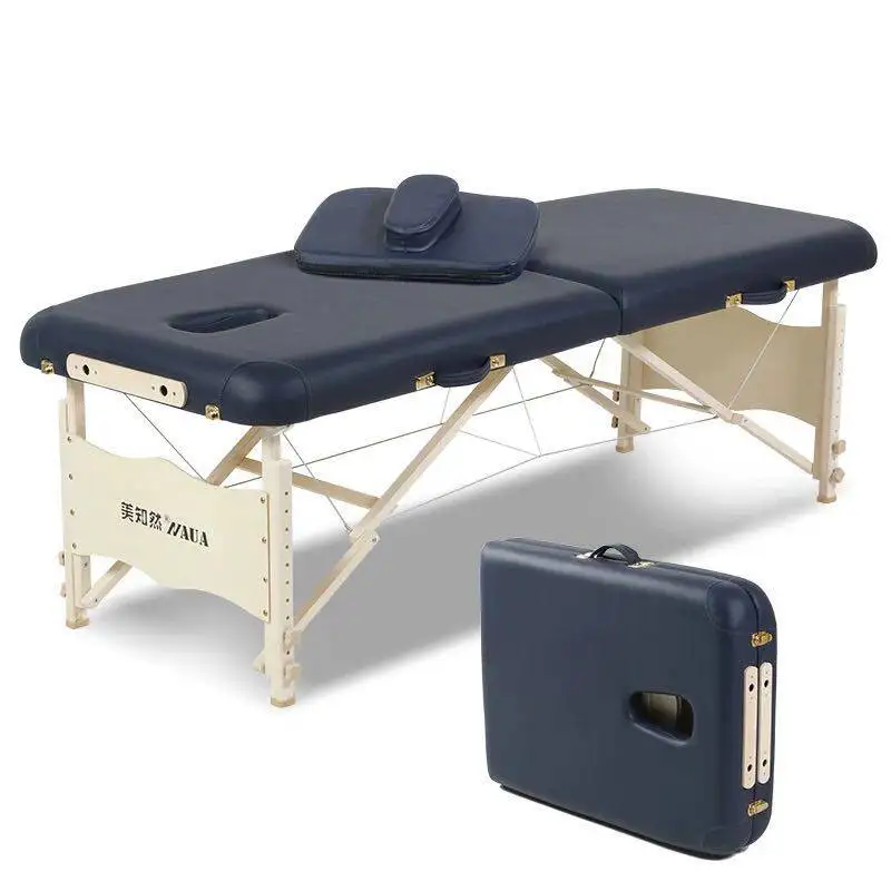 Folding massage therapy bed portable home handheld needle moxibustion fire therapy spa beauty bed treatment bed
