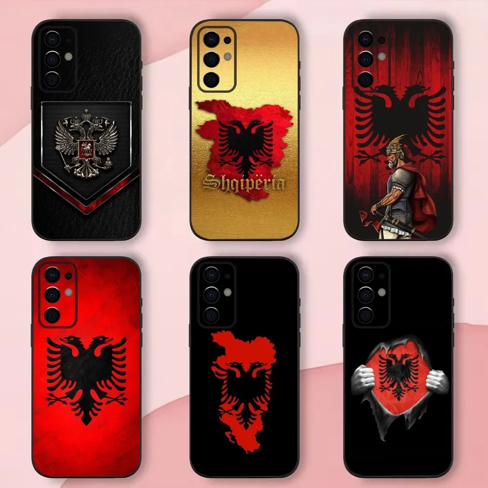 

Albania Albanians Flag Phone Case For Samsung S24,S21,S22,S23,S30,Ultra,S20,Plus,Fe,Lite,Note,10,9,5G Black Soft Shell