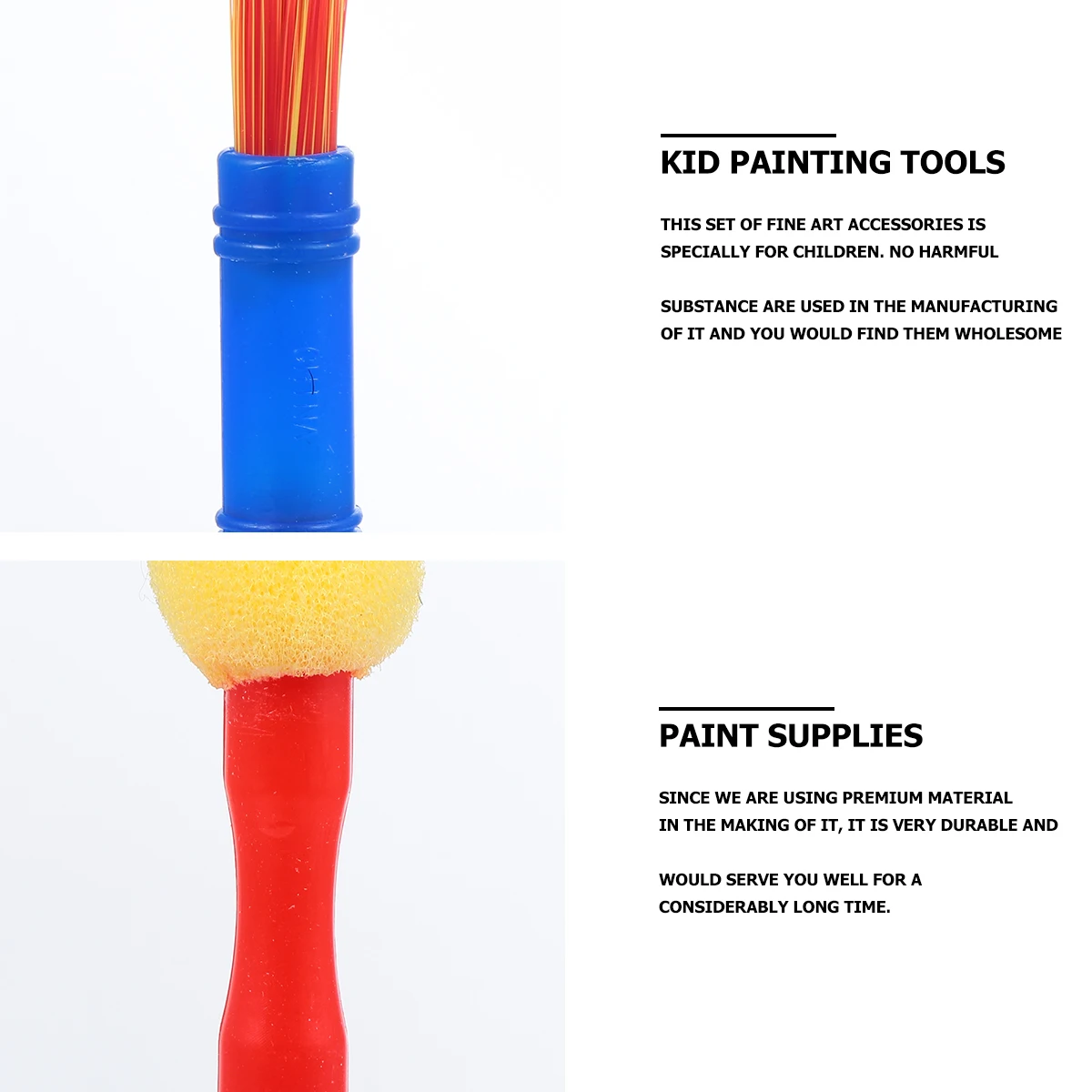 

1 set Art Paint Cups Tool Kit Durable Wooden Accessories Safe Non Toxic Paint Supplies Tray Painting Set