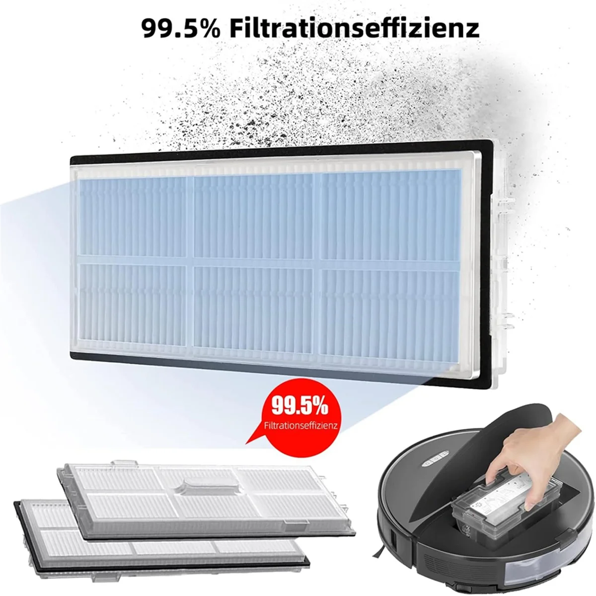 Новый A26P для Xiaomi Roborock Q8 Max, Q8Max+, Q8 Plus, фильтр Hepa, детали робота-пылесоса, основная боковая щетка, ткань для швабры