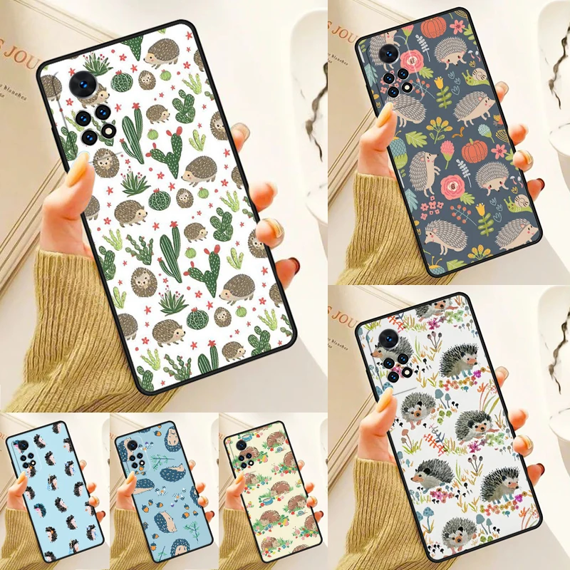 Kawaii Little hedgehog colored Case For Samsung Galaxy S24 Plus S23 S20 S21FE Lite S22 Ultra Note 20 S8 S9 S10 Phone Coque