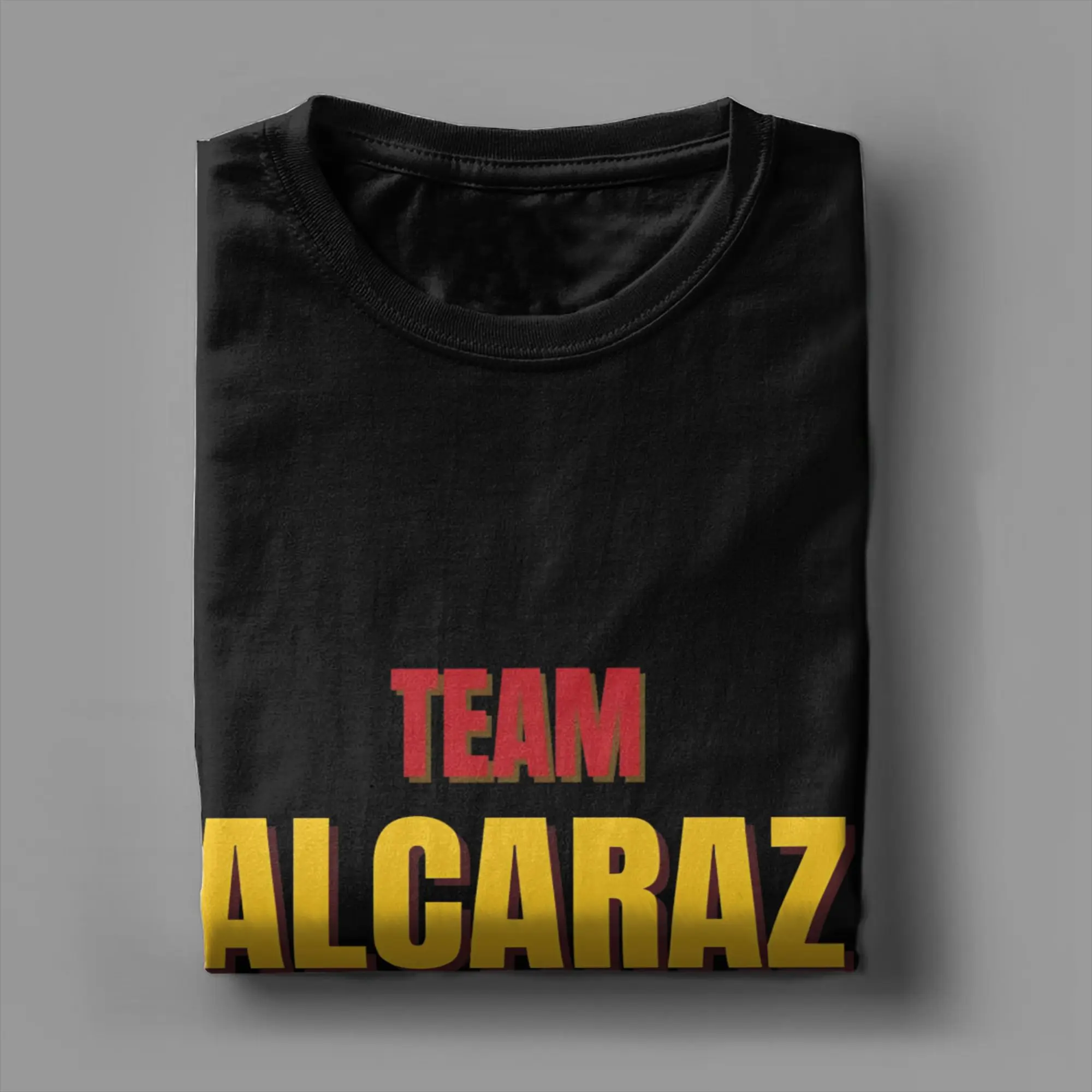 Carlos Alcaraz  Men's T Shirt  Vintage Tee Shirt Short Sleeve Round Neck T-Shirts 100% Cotton Gift Idea Clothes
