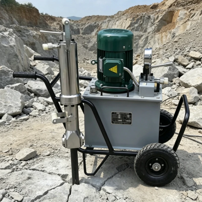 Self-powered Diesel Hydraulic Stone Splitting Machine Stable Hydraulic Rock Splitter Hard Natural Stone Processing Device