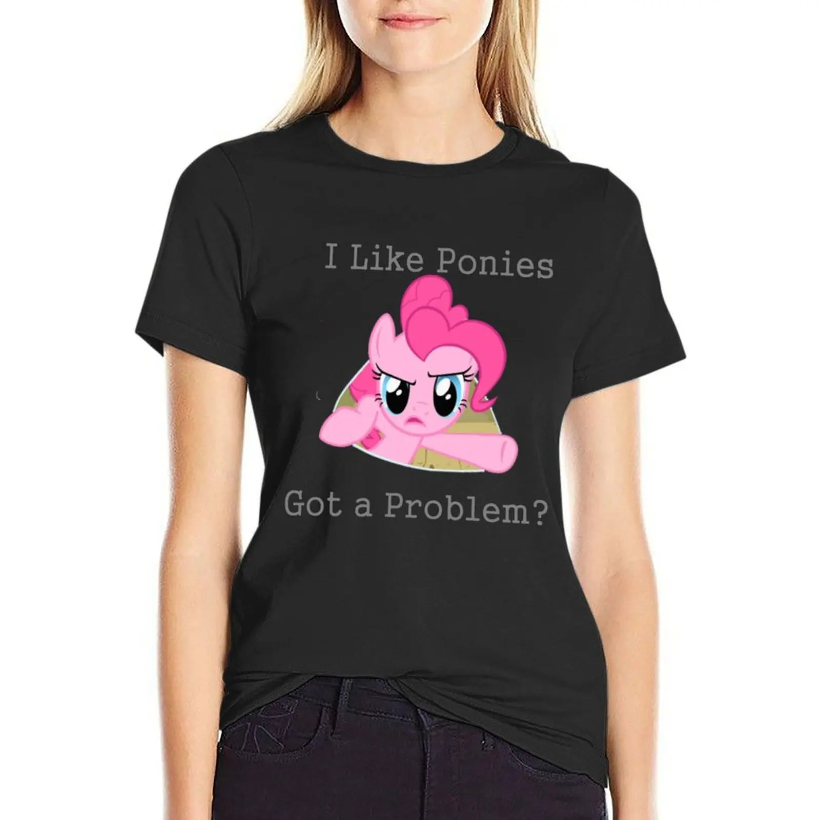 

Pinkie Problem T-shirt summer clothes lady clothes korean Women's clothes