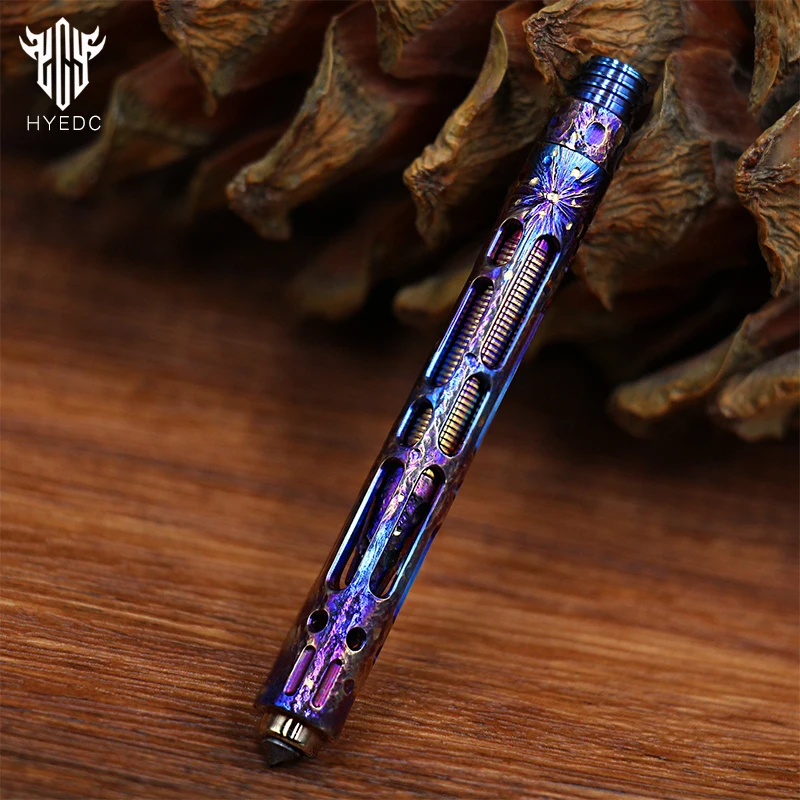 Mini Titanium Alloy Tactical Pen Star Sky Edição Limitada Metal Tungsten Steel Signature Pen Edc