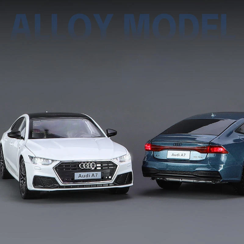 1:24 Audi A7 Alloy Model Car Toy Diecasts Metal Casting Sound and Light Car Toys For Children Vehicle