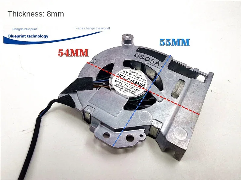 

pa Toshiba/Toshiba HP Notebook MCF-C15AM05 5V 4.5cm Turbine Blower Cooling Fan