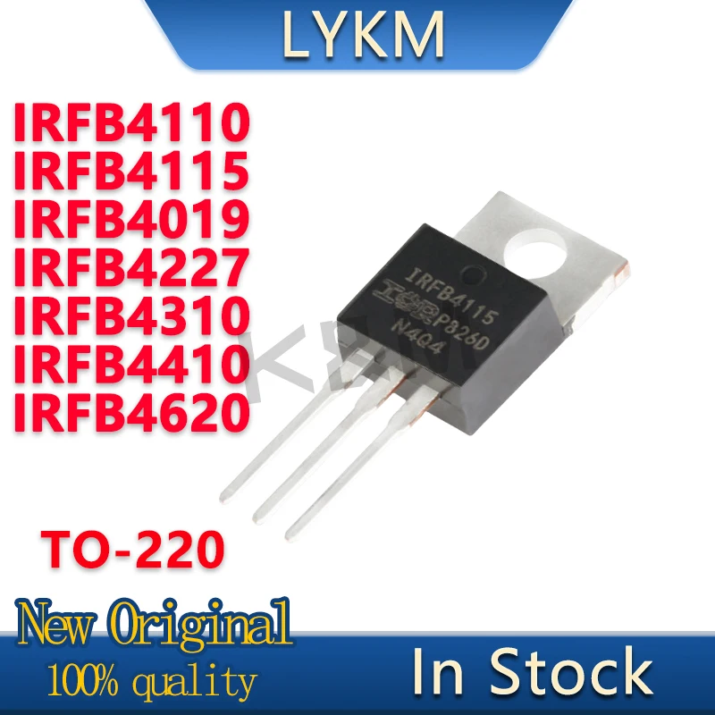 10/Piece New IRFB4110 IRFB4115 IRFB4019 IRFB4227 IRFB4310 IRFB4410 IRFB4620 PBF TO-220 Field effect tube In Stock
