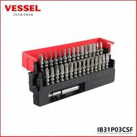 VESSEL IB31P03CSF: 31Pcs Screwdriver Bit Set, Impact Ball Torx Bits + Magnetic Extension Bit (Sliding Case)