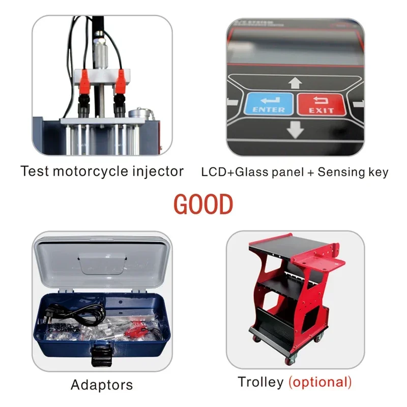 Car engine injector tester ultrasonic cleaning machine motorcycle injector nozzle cleaning equipment