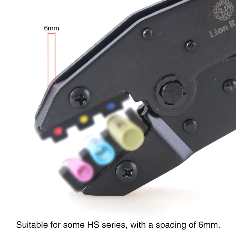 Imagem -03 - Alicate de Crimpagem hs Mandíbula para Inserção de Mola Pré-isolada Impermeável tipo Tubo Terminal de Cabo Coaxial Polegadas