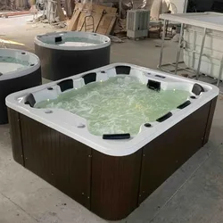8-person Acrylic Outdoor Massage Surfing Bathtub, Intelligent Constant Temperature Heated Hot Spring Bathtub, Hydrotherapy Spa