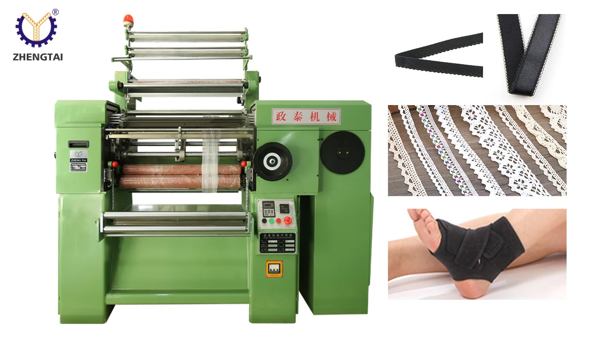 ZHENGTAI High Quality Automatic Cord Knitting Elastic Lace Tapes Crochet Machine Weaving Machine Textile Processing Machine