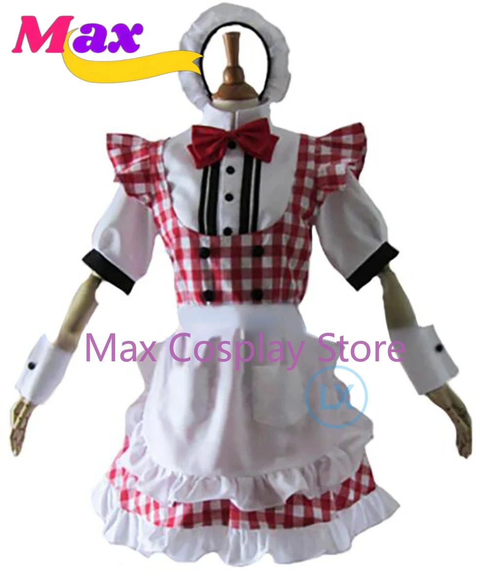 

Max Game Anne Takamaki maid Cosplay Panther Costume Custom made Dress Maid's Uniform Set cosplay Costume Any Size PF