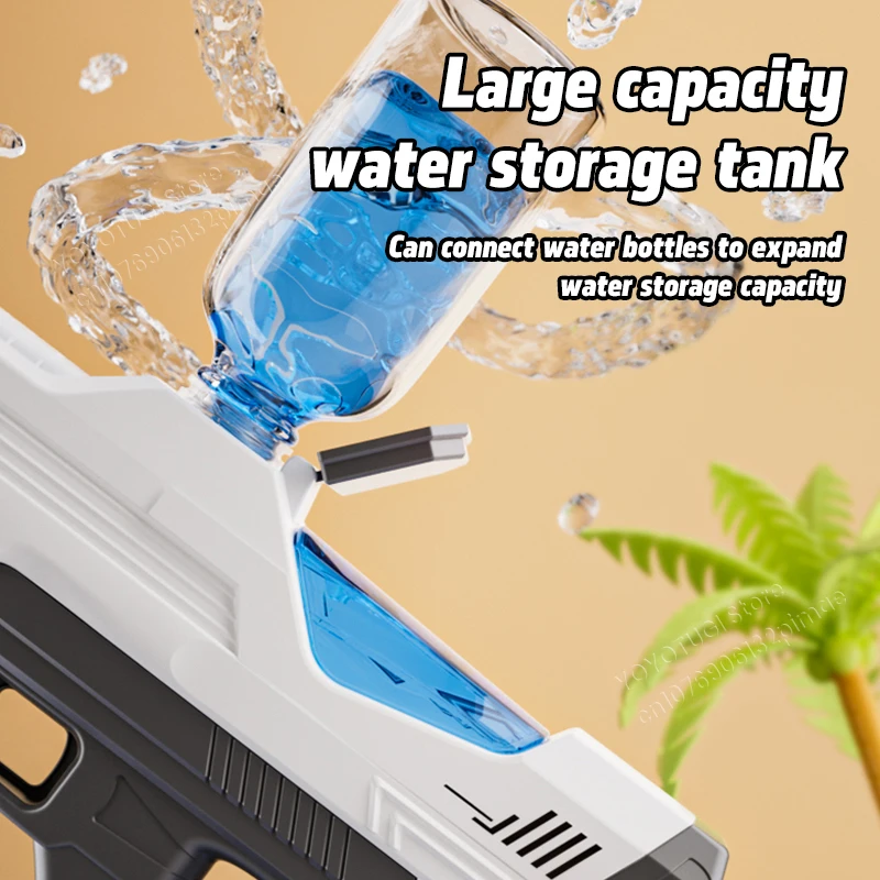 نبض كهربائي مستمر اطلاق النار مدفع المياه سعة كبيرة التلقائي امتصاص الماء ومسدس لعبة مضيئة للأطفال في الهواء الطلق