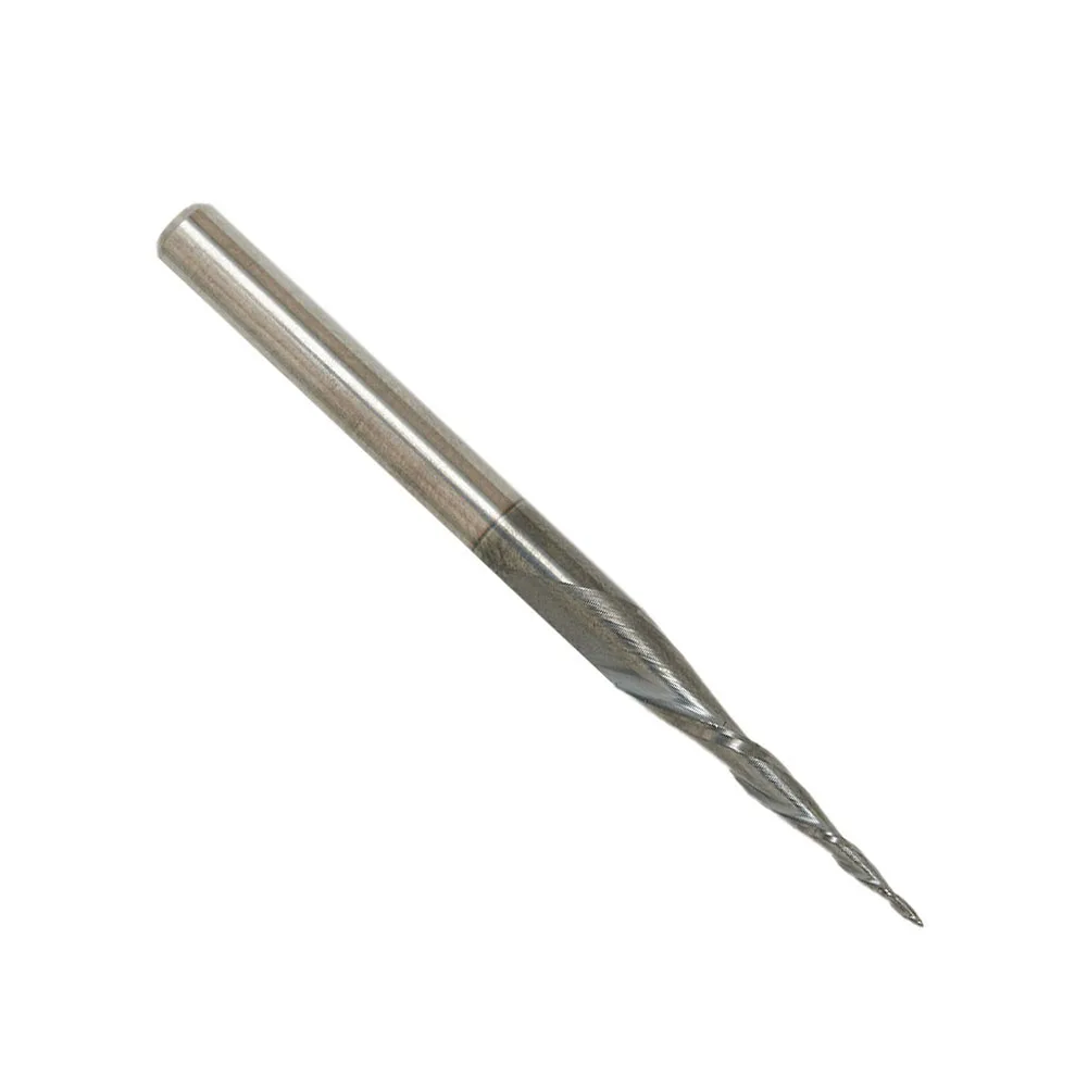 R0 25 Radius Carbide Ball Nose End Mill 4mm Diameter 2 Flute Taper CNC Milling Cutter for Steel Aluminum Copper Wood