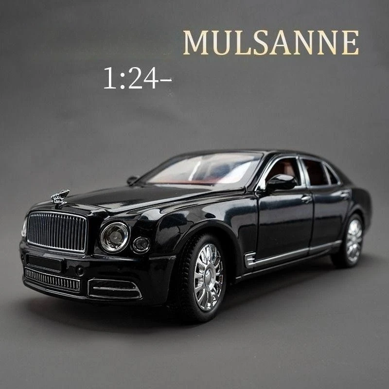 

1:24 Mulsanne Alloy Model Car Collection Vehicle Simulation Sound & Light Metal Toy Car Toy For Kids Gift