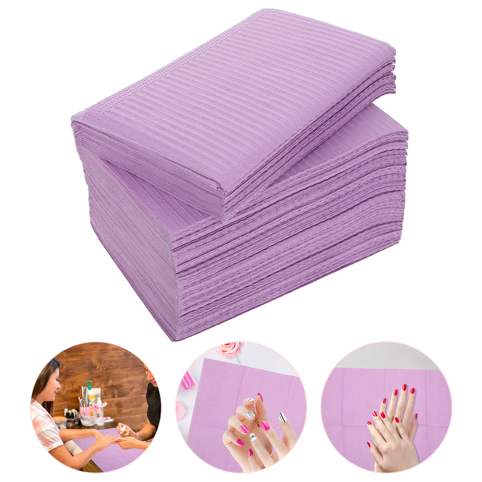 

50PCS Nail Table Mat Disposable Manicure Towels Pad Covers Waterproof Oilproof Cleaning Beauty Salon Home Use