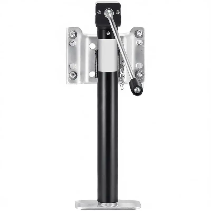 Support de remorque, capacité de levage dynamique de 2267 kg, support pour remorque de voyage, support pivotant, support de levage de 365 mm avec poignée pour remorques de caravanes, remorques à chevaux, remorques utilitaires et remorques de yacht