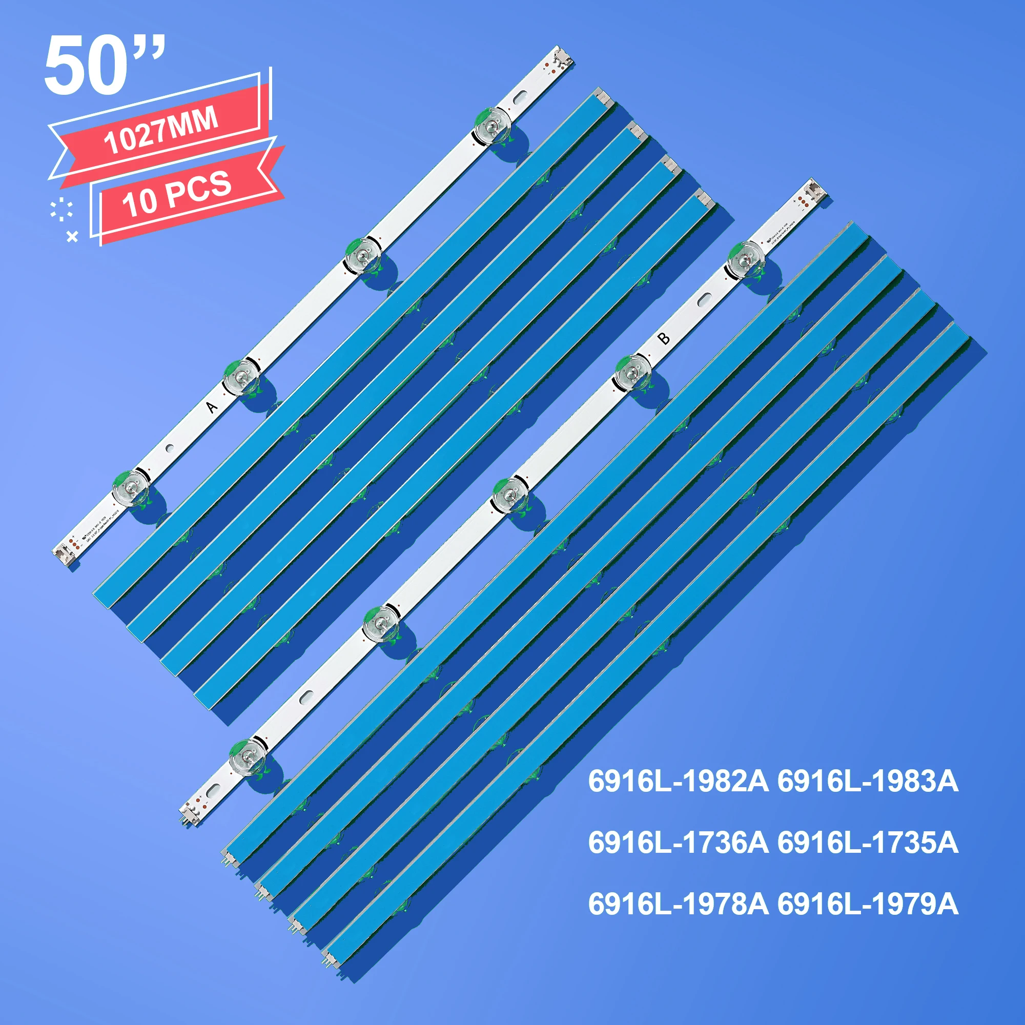 3set LED Backlight Strip For 50LF5800 6916l 1735a 50lb5610 50lf652v 50lb650v 50lb659y 50lb6500 50lb5700 50lb5800 50lf6500