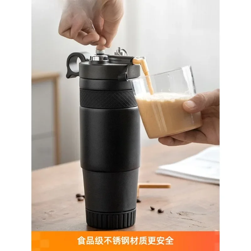 Nitrogen coffee cup food grade portable car foamer outdoor beverage machine