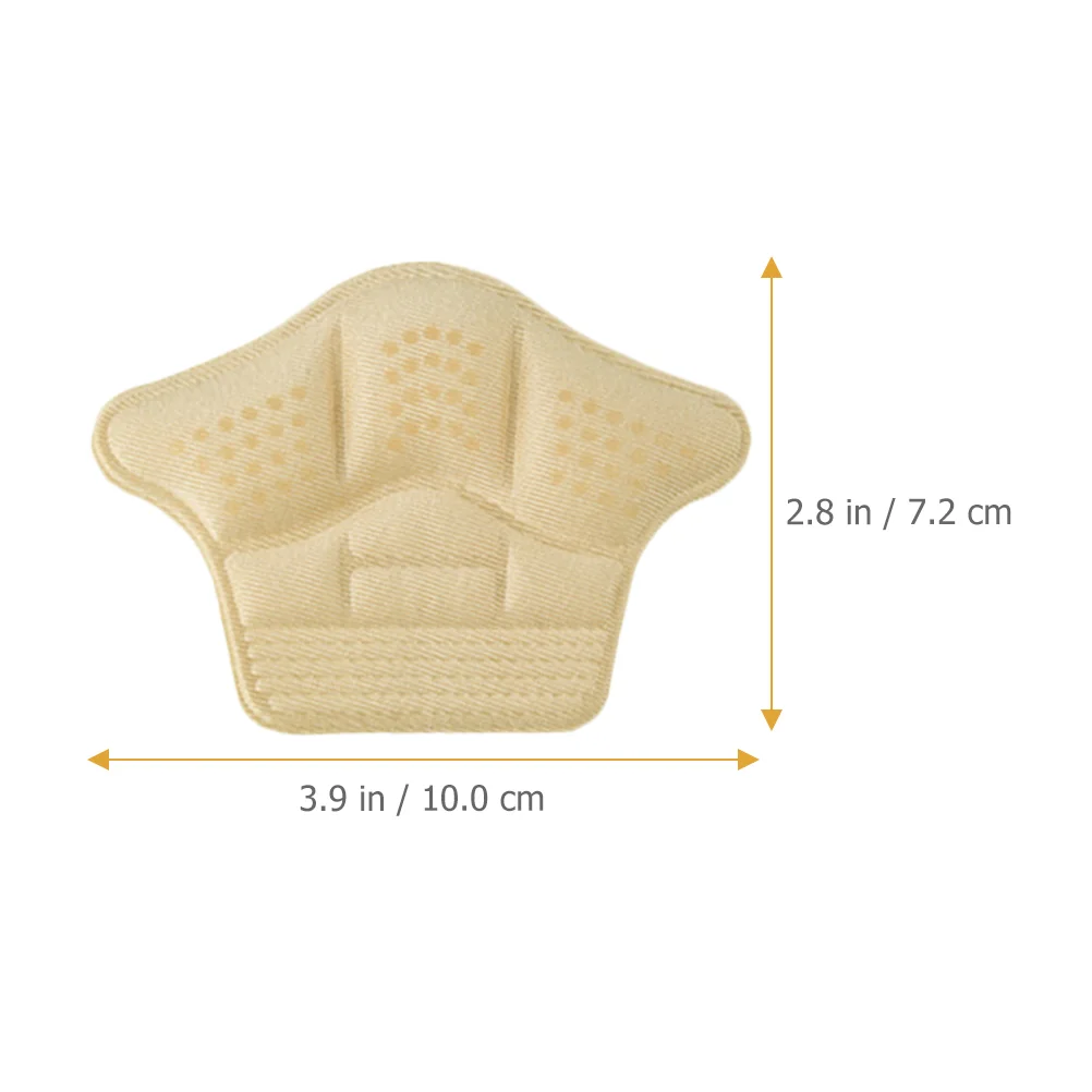 4 Pairs Sneaker Heel Stickers Shoe Inserts Accessory Pads Self-adhesive Convenient Silica Gel Cushions Comfortable Outdoor