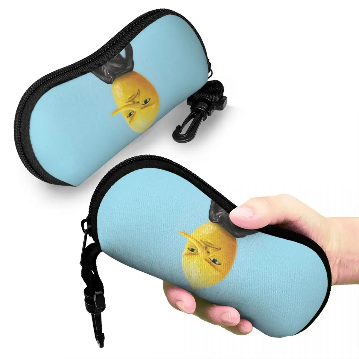

Earl Of Lemongrab Shell Glasses Case Portable Sunglasses Box Women Men Soft Eyeglasses Bag Pouch