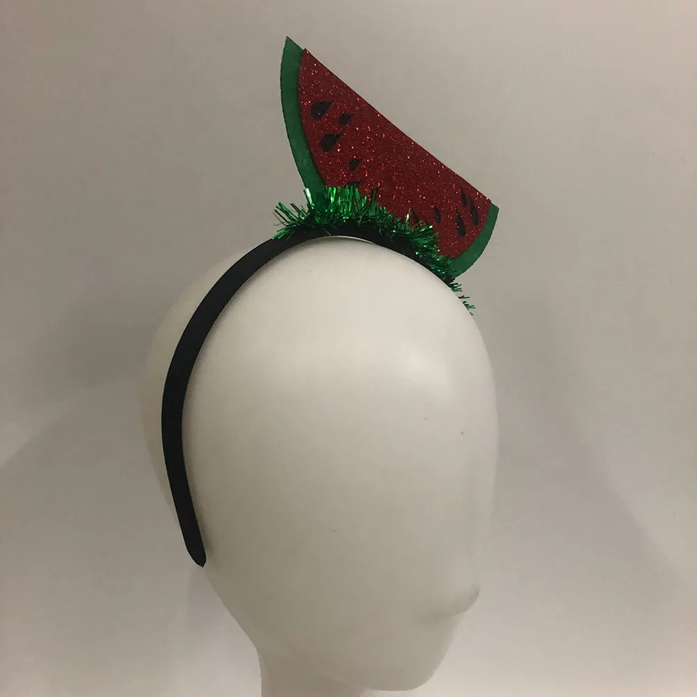 

4Pcs Watermelon Design Headbands Comfortable Lightweight Hair Hoops Cosplay Party Supplies Photo Props Accessories