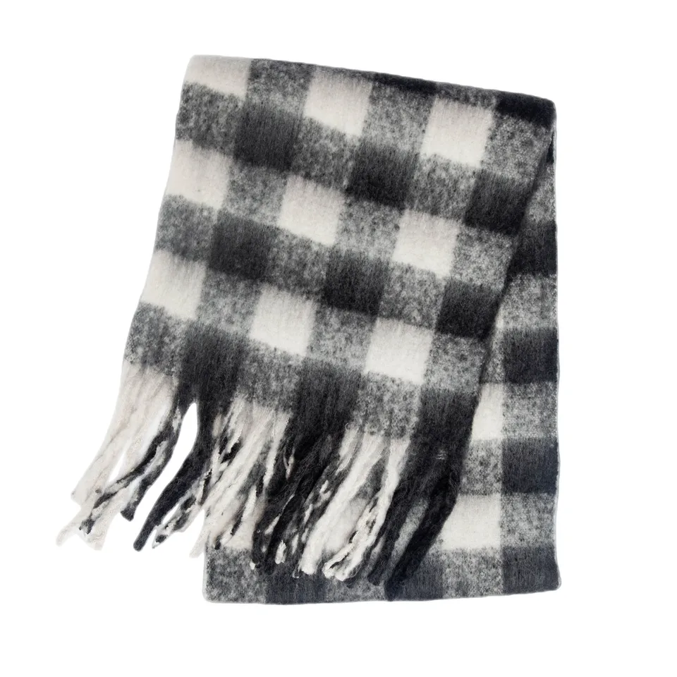2026 Winter Thick Warm Scarf Women Cashmere Shawl and Wraps Pashmina Neckerchief Bufanda Female Rainbow Hairy Tessel Echarpe New, image 23