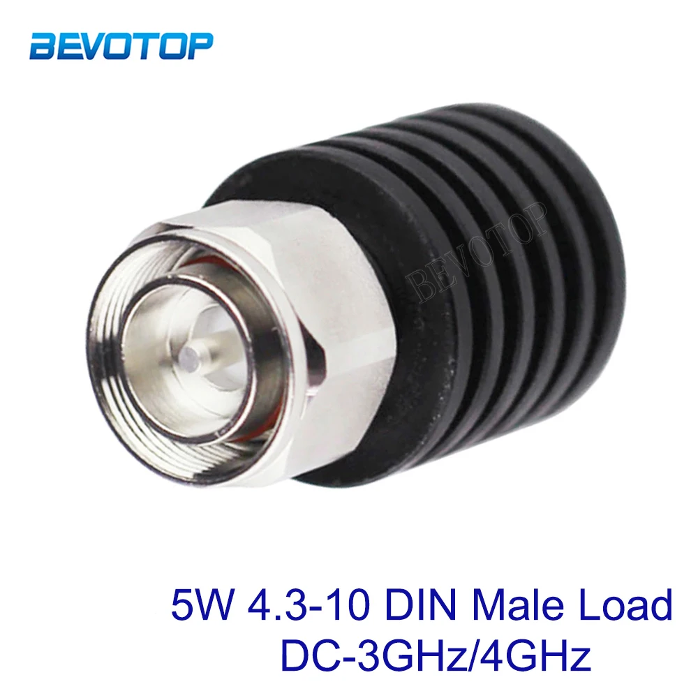 

1Pcs 5W 4.3-10 Mini DIN Male Load DC-3GHz/DC-4GHz Connector RF Terminal Dummy Load 50 Ohms Straight Coaxial RF Adapter