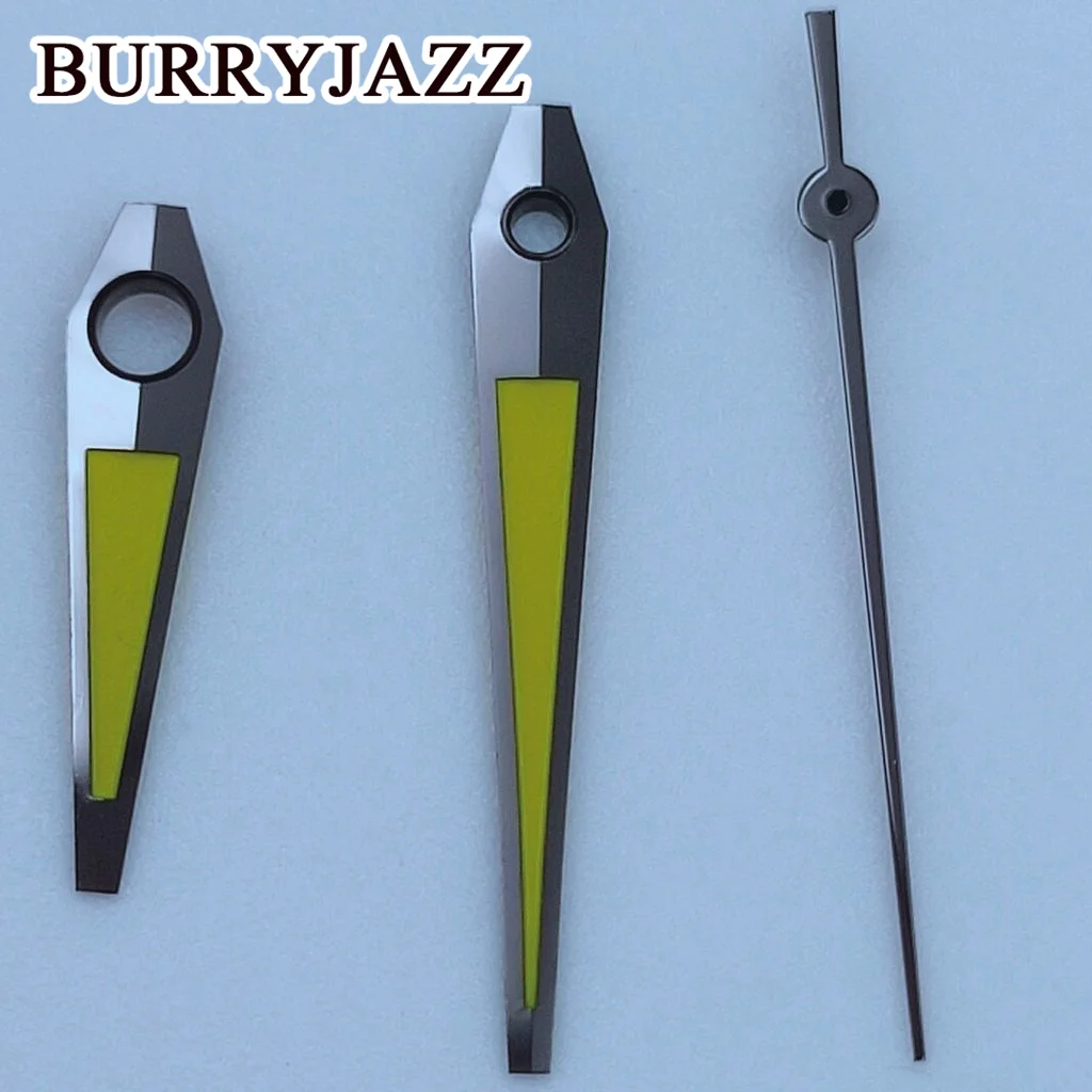 BURRYJAZZ NH35 NH36 NH38 7S26 7S36 4R35 4R36 Watch HandsSilver Rose Gold Gun Green Hands Green Luminous
