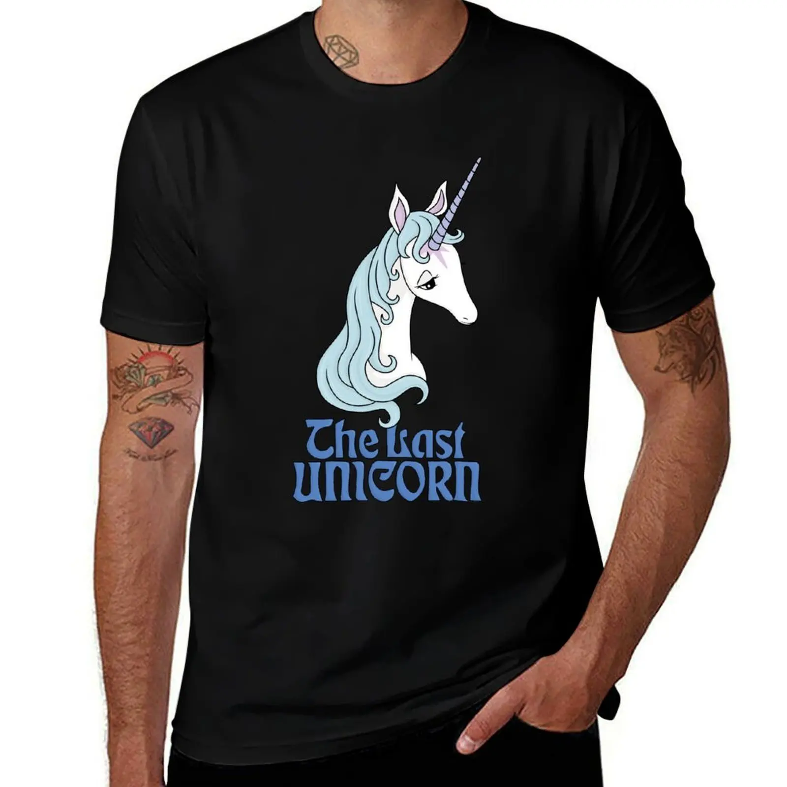 

The Last Unicorn T-Shirt anime figures graphic tee shirt vintage t shirts T-shirt men