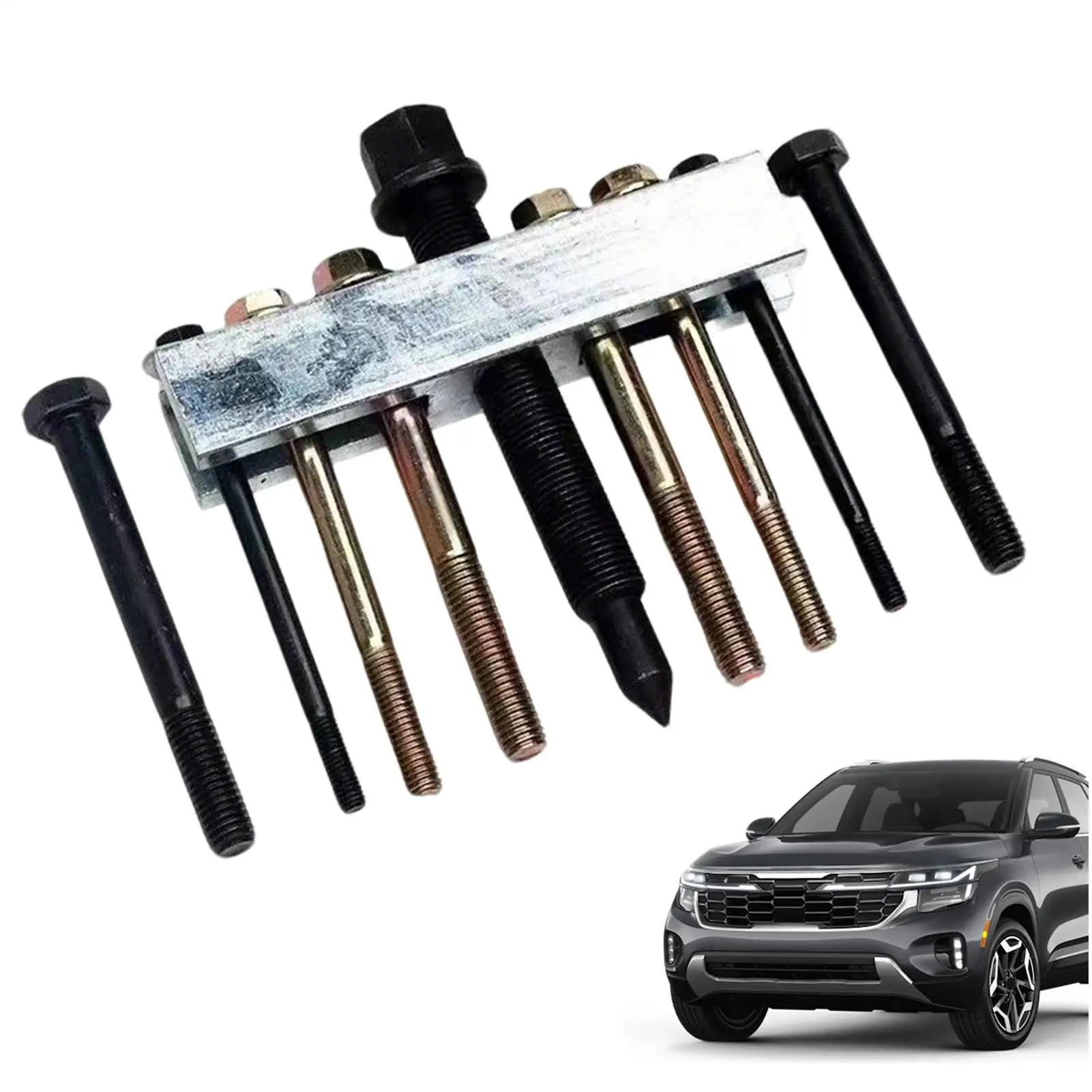 

Steering Wheel Puller Kit Heavy-Duty Adjustable Steering Wheel Brake Pulling Set For Automotive Truck Sedan Pickup SUV AC Water