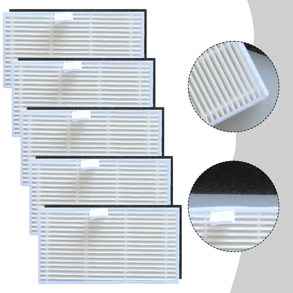 5pcs Vacuum Cleaner Filters  Washable Replaceable Filter Kit For Uninell UR3 Robotic Vacuum Cleaner