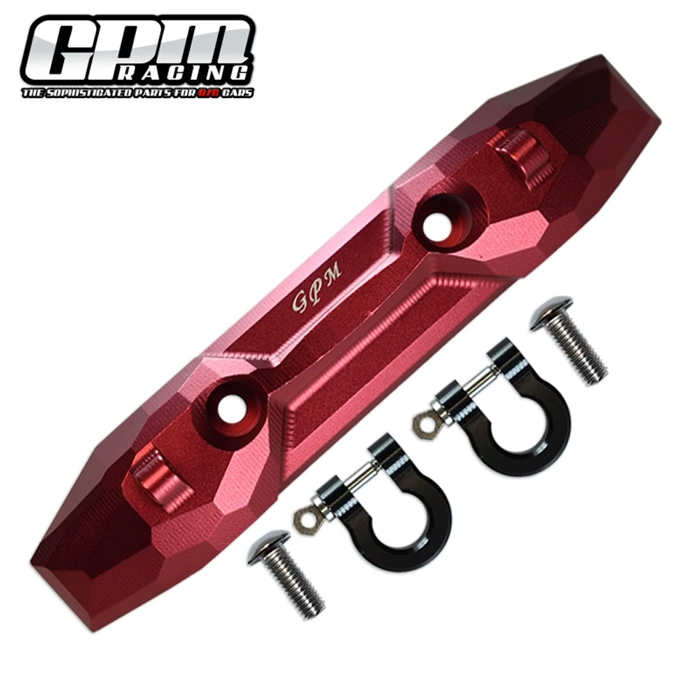 GPM Metal Rear Bumper With Tow Hook 5335X for Traxxas 1/10 E REVO E-Revo 2.0 86086-4 4X4 VXL Monster Truck Upgrade Accessories