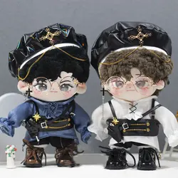 20cm Plush Toy Doll Clothes Trendy Spy Clothing Fashion Beret European Shirt Accessories Pistol Set Male Female Birthday Gifts