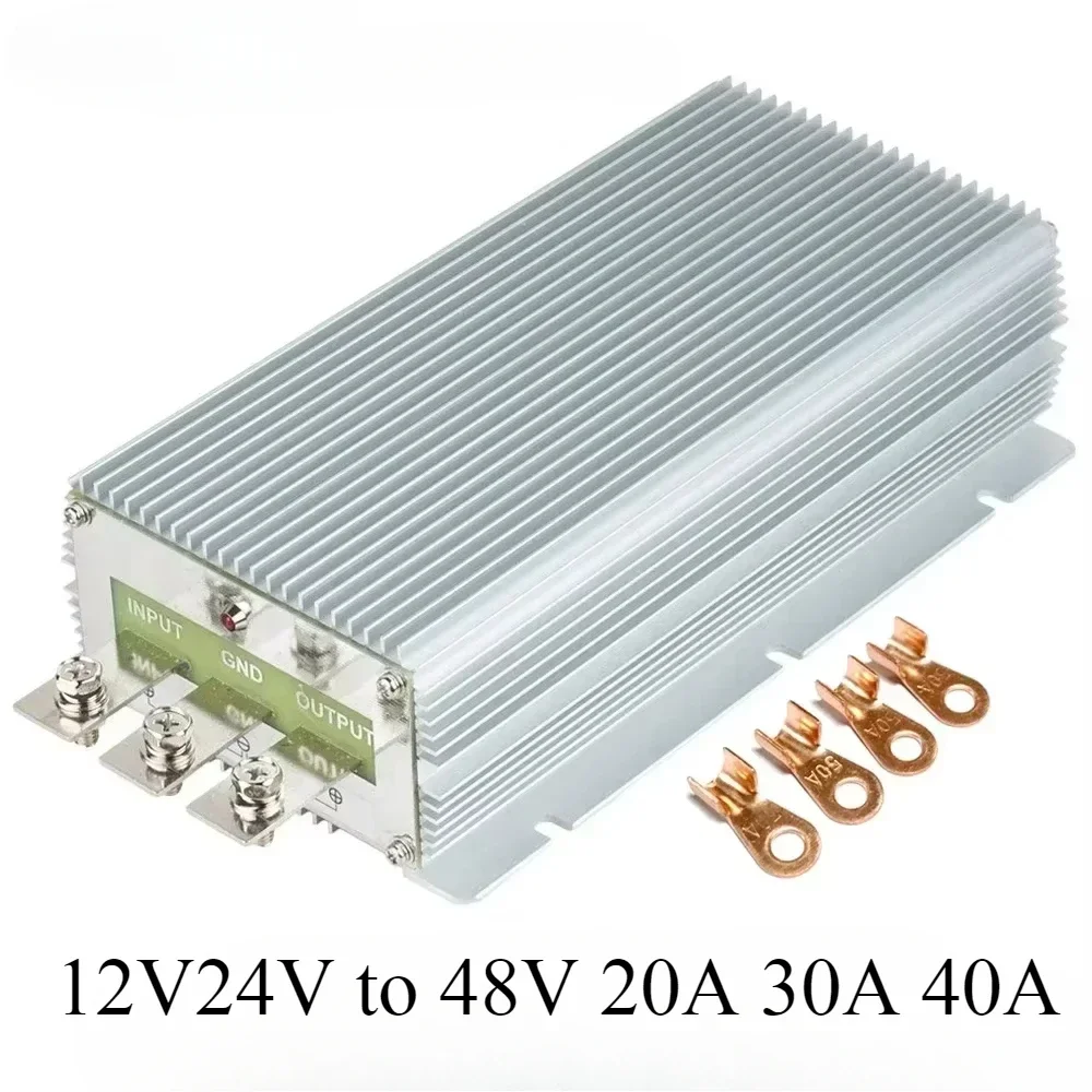 

12V24V to 48V 20A 30A 40A Power Converter 12 Volt 48 Volt Step-up Voltage Module Regulator DC DC Boost for Electric cars