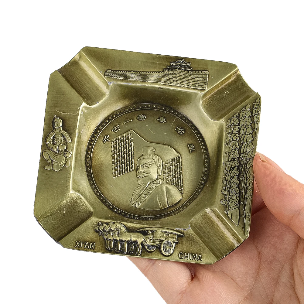 ヴィンテージ亜鉛合金灰皿、中国の秦始皇が刻んだ灰皿、オフィス - Vintage Collectible Ashtrays のレビューと価格