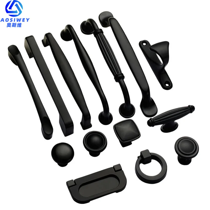 Black Handles for Furniture Cabinet Knobs and Handles Kitchen Handles Drawer Knobs Cabinet Pulls Cupboard Handles Knobs