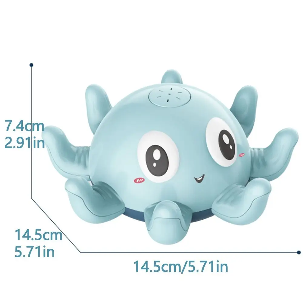 LED Light Up Baby Bath Toys Spray automatico Colorful Kids Toddler Bath Toy Floating Electric Water Spray Octopus Toy Toddlers