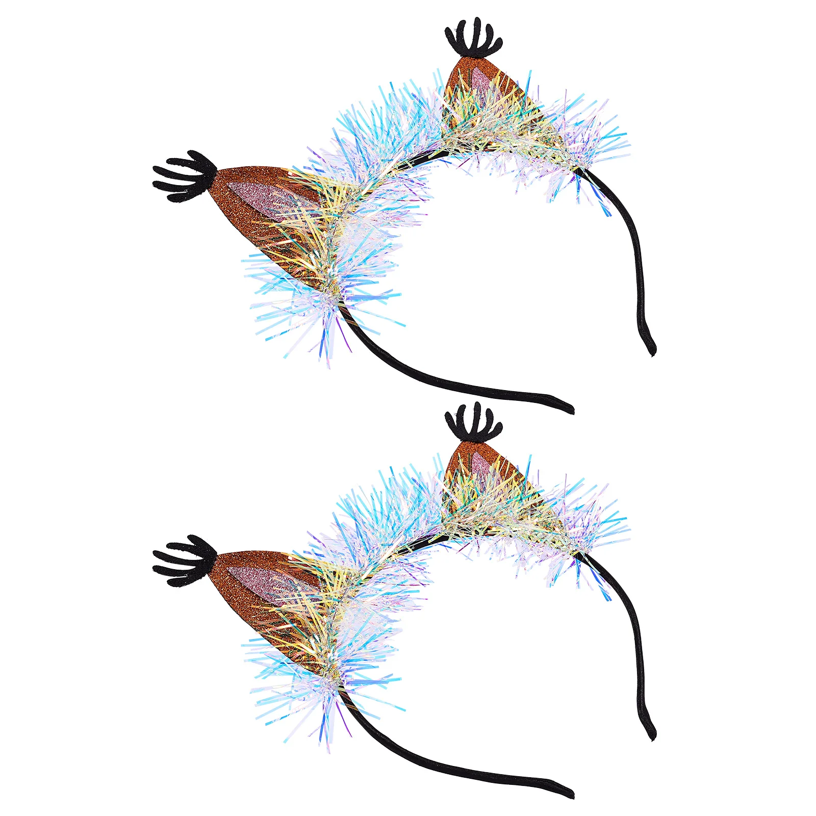 

2pcs Small Squirrel Hoop Orange High Elasticity Headdress Party Hairwear Performance Hair Accessory Creative Hair