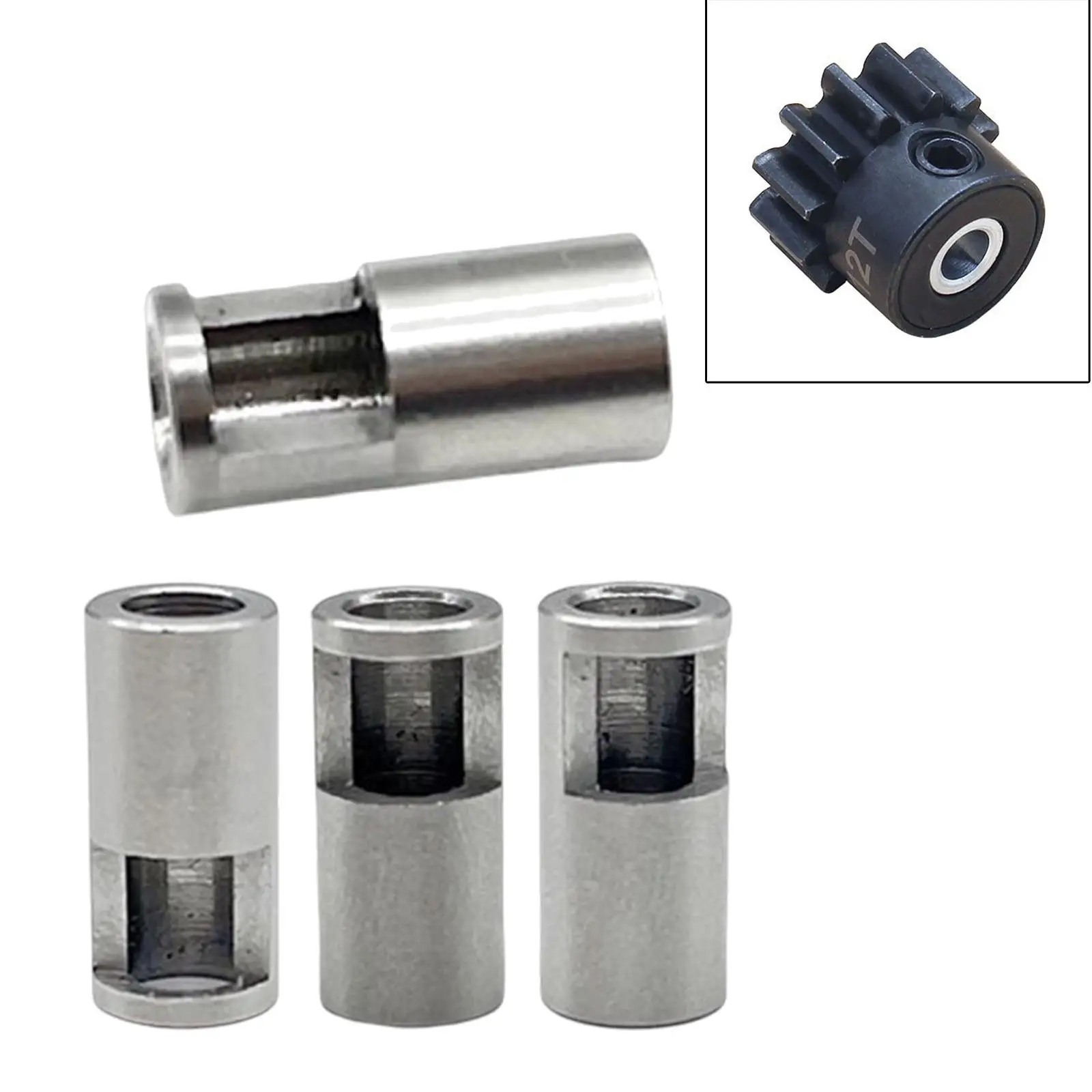 8mm to 5mm Motor Axle Coupler Shaft Sleeve for 1:8 RC Car Accessory Replaces Motor Axle Change Over Shaft Adapter RC Car