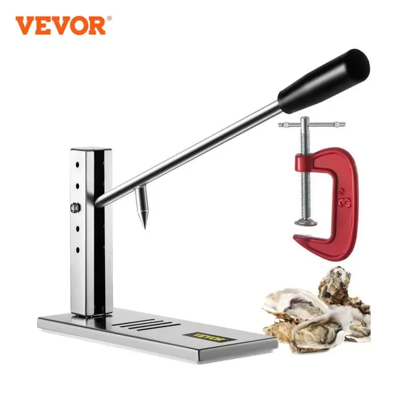 VEVOR หอยนางรม Shucker เครื่องปรับความสูงเครื่องมืออาหารทะเล W/ขยายสแตนเลสเปิดหอย Clam ในบุฟเฟ่ต์