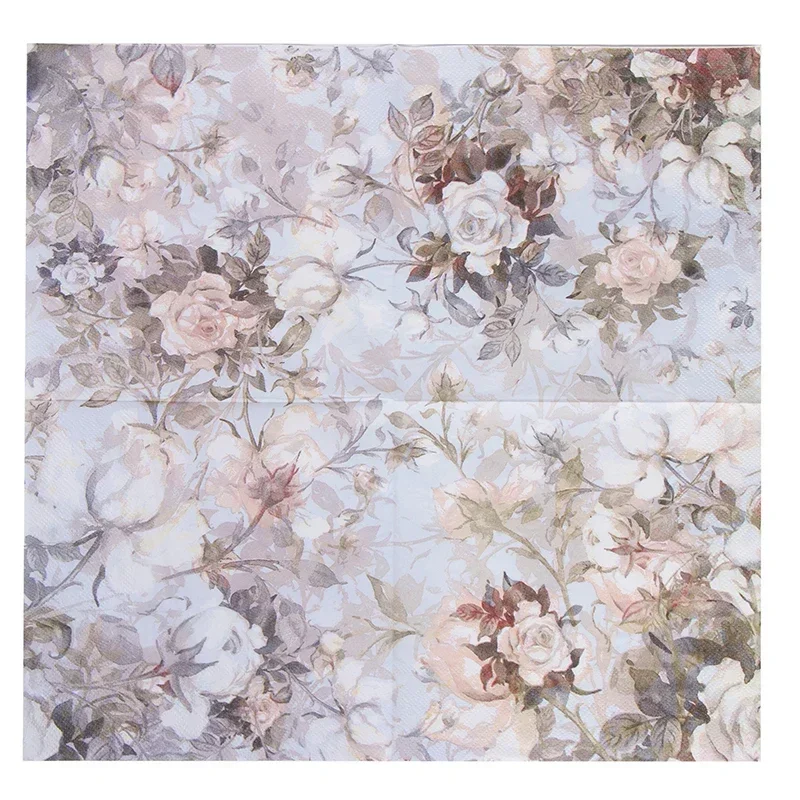 20 قطعة/pac 2-Ply 33*33 سنتيمتر الملونة الطباعة المناديل المناديل الورقية منديل ورقة فندق ساحة حفلة مطوية ورقة المفارش