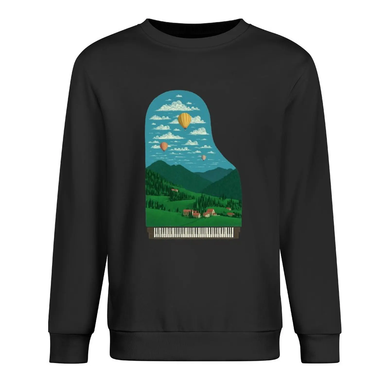 

Pianoscape Pullover aesthetic clothing winter clothes tracksuits men's clothing anime sweatshirt